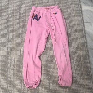 Aviator Nation Pink Kids Sweatpants